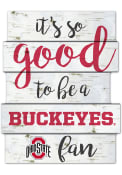 Ohio State Buckeyes birch Sign