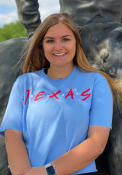 Texas Womens Rally Dots T-Shirt - Light Blue