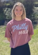 Philadelphia Womens Roller Rink T-Shirt - Maroon