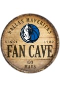 Dallas Mavericks round fan cave Sign