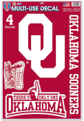 Oklahoma Sooners 11x17 Multi Use Auto Decal - Red