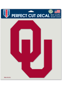Oklahoma Sooners 8x8 Color Auto Decal - Red