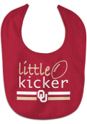 Oklahoma Sooners Baby Little Kicker Bib - Red