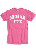 Michigan State Spartans Classic Arch T Shirt - Pink