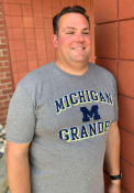 Michigan Wolverines Grandpa Number One Fashion T Shirt - Grey