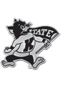 K-State Wildcats Willie Mascot Car Emblem - Silver