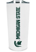 Michigan State Spartans Team Logo 18oz Soft Touch Stainless Steel Tumbler - White