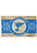 St Louis Blues 2022 Winter Classic 3x5 Blue Silk Screen Grommet Flag
