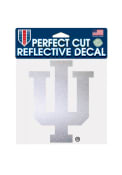 Indiana Hoosiers 6x6 Reflective Auto Decal - Red
