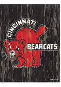 Red Cincinnati Bearcats 1959 Bearcat 11x17 Wood Sign