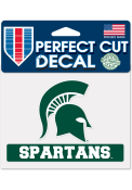 Michigan State Spartans 4.5x5.75 Auto Decal - Green