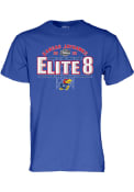 Kansas Jayhawks 2022 Elite 8 T Shirt - Blue