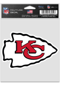 Kansas City Chiefs 3.75x5 Logo Auto Decal - Red