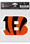 Cincinnati Bengals 3.75x5 Logo Auto Decal - Orange