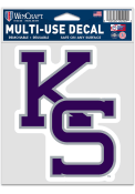 Purple K-State Wildcats 3.75x5 Logo Decal