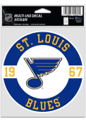 St Louis Blues 3.75x5 Patch Auto Decal - Blue