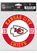 Kansas City Chiefs 3.75x5 Patch Auto Decal - Red