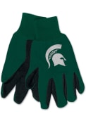 Michigan State Spartans 2 Tone Embroidered Gloves - Green