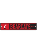 Red Cincinnati Bearcats 3.75x19 Sign