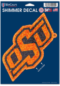 Oklahoma State Cowboys 5x7 Shimmer Logo Auto Decal - Orange
