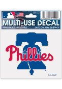 Philadelphia Phillies Liberty Bell 3x4 Auto Decal - Blue