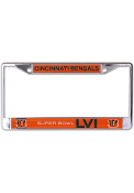 Cincinnati Bengals Super Bowl LVI Bound Metal License Frame