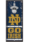 Notre Dame Fighting Irish Logo Bottle Opener Wood Sign