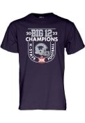 K-State Wildcats 2022 Big 12 Football Champions Locker Room T Shirt - Purple