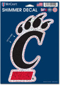 Red Cincinnati Bearcats 5x7 Shimmer Decal