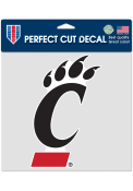 Red Cincinnati Bearcats 8x8 Colored Decal