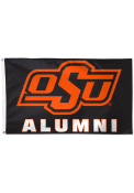 Oklahoma State Cowboys alumni Black Silk Screen Grommet Flag