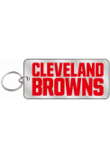 Cleveland Browns Frost Rectangle Keychain