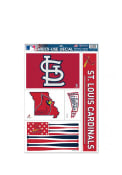 St Louis Cardinals 11x17 Multi Use Sheet Auto Decal - Red