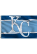 Kansas City Royals 3x5 Striped Light Blue Silk Screen Grommet Flag