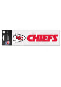 Kansas City Chiefs 3x10 Wordmark Auto Strip - Red