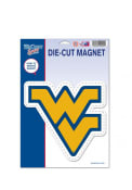 West Virginia Mountaineers Team Logo Car Magnet - Navy Blue
