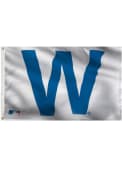 Chicago Cubs W Logo White Silk Screen Grommet Flag