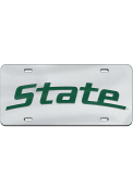 Michigan State Spartans Wordmark Inlaid Car Accessory License Plate