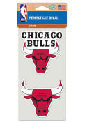 Chicago Bulls 2 Pack Perfect Cut Auto Decal - Red