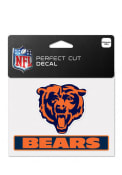 Chicago Bears Team Name Perfect Cut Auto Decal - Orange