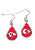 Kansas City Chiefs Womens Teardrop Earrings - Red