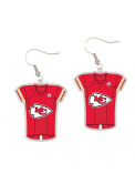Kansas City Chiefs Womens Jersey Earrings - Red