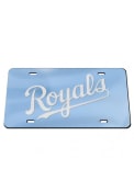 Kansas City Royals Wordmark Powder Blue Inlaid Car Accessory License Plate