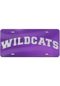 K-State Wildcats Team Name Inlaid Car Accessory License Plate