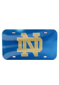 Notre Dame Fighting Irish Team Logo Blue Inlaid Car Accessory License Plate
