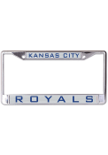 Kansas City Royals Silver/Blue Team Name Inlaid License Frame
