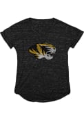 Missouri Tigers Womens Black Confetti V-Neck