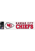 Kansas City Chiefs 4x17 Perfect Cut Auto Decal - Red