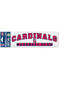 St Louis Cardinals Arched Auto Decal - Red