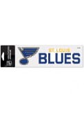 St Louis Blues Logo and Script Auto Decal - Blue